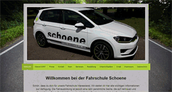 Desktop Screenshot of fahrschule-schoene.de