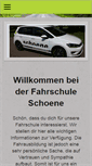 Mobile Screenshot of fahrschule-schoene.de